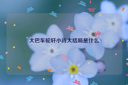 大巴车轮轩小诗大结局是什么